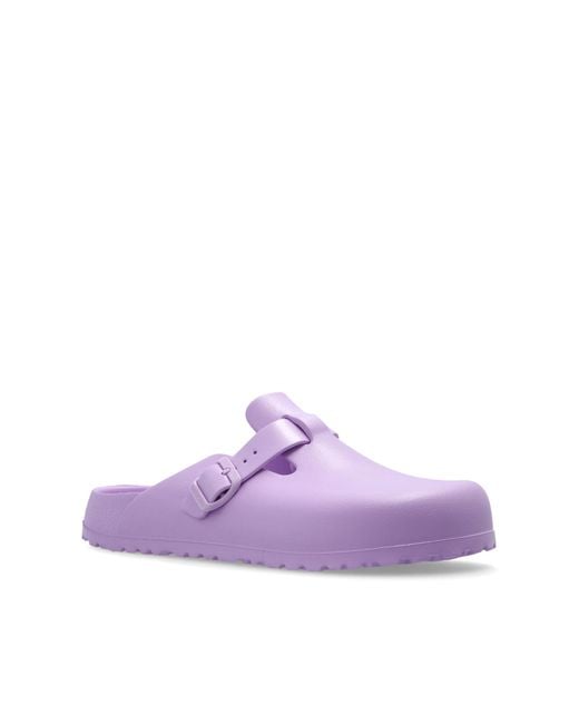 Birkenstock Purple 'Boston Eva' Slides