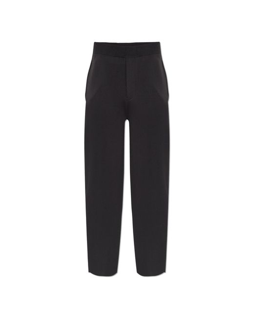 Emporio Armani Black Loose-Fit Trousers for men