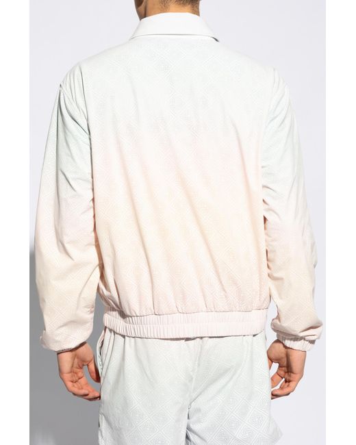 Casablancabrand White Jacket With Logo, for men