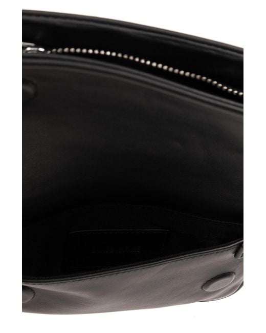 Zadig & Voltaire Black 'rock Nano' Leather Shoulder Bag,