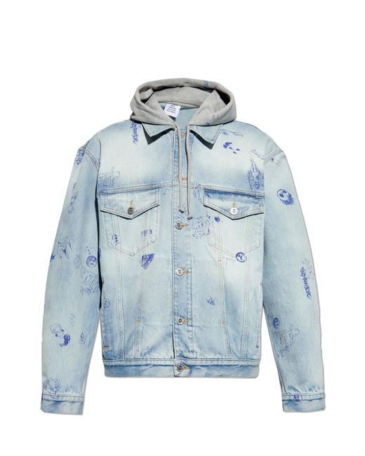 Vetements Blue Denim Jackets for men