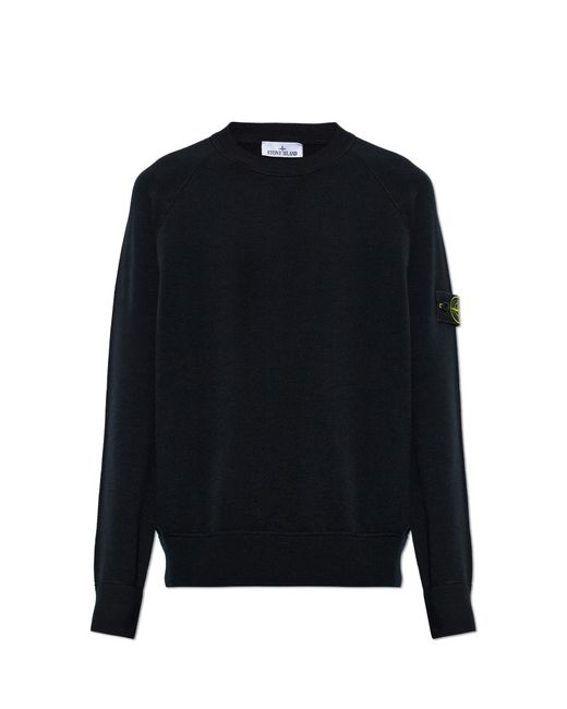Stone Island Blue Wool Sweater for men