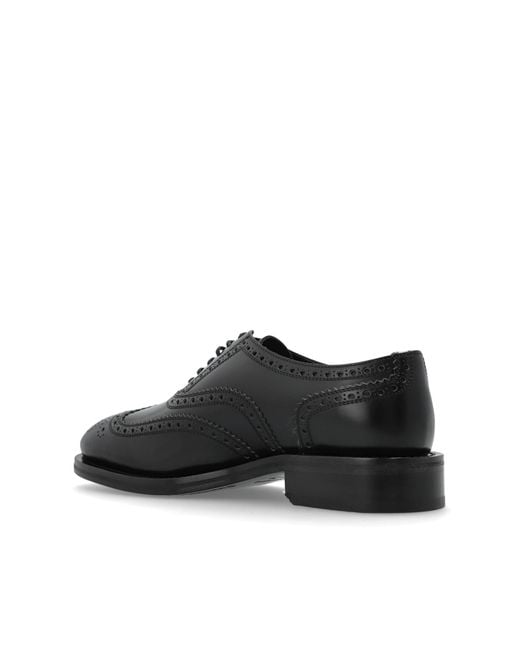 DSquared² Black Leather Shoes for men