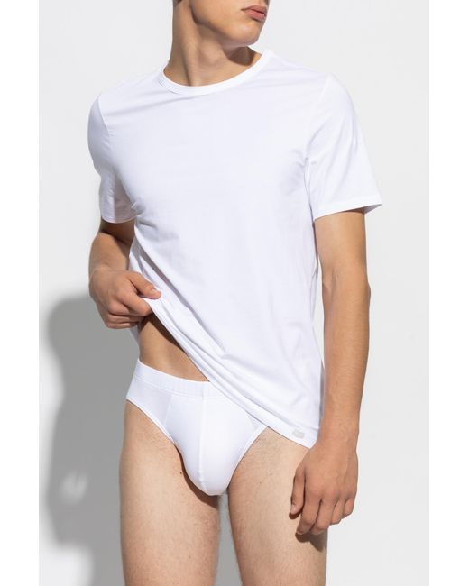 Hanro White T-Shirt Two-Pack for men