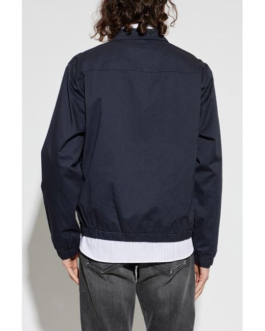 Rag & Bone Blue Cotton Jacket With Collar for men