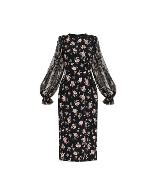 Dolce & Gabbana Black Silk Dress