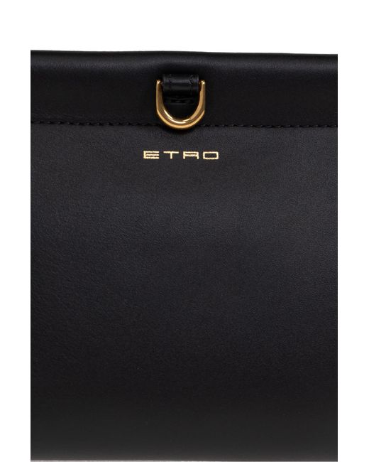 Etro Yellow Shoulder Bag "Mini Talk"