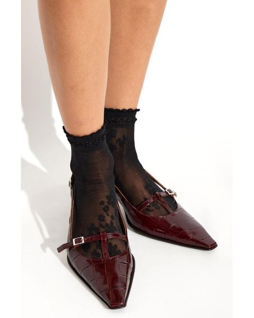 Marni Brown Leather Heeled Shoes