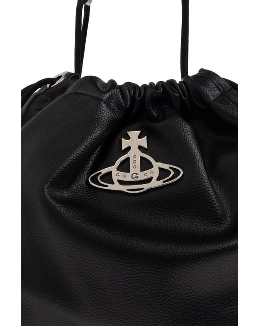 Vivienne Westwood Black "Hilary" Bucket Bag