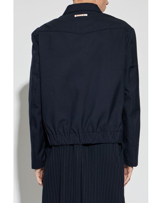 Marni Blue Wool Jacket for men