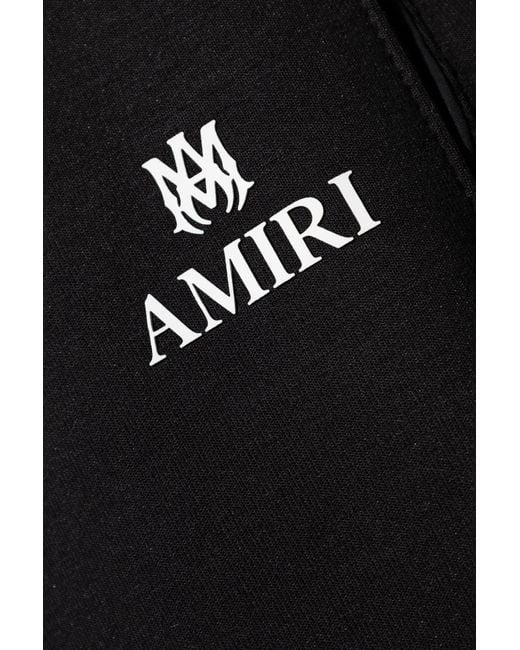 Amiri Black Sweatshirt With Stand-Up Collar for men