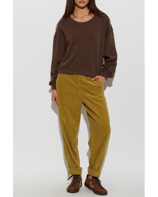 American Vintage Green Corduroy Trousers