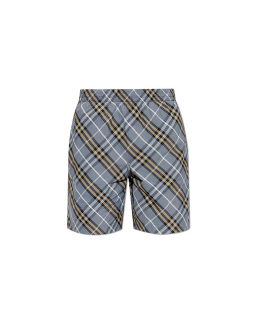 Burberry Blue Swim Shorts for men