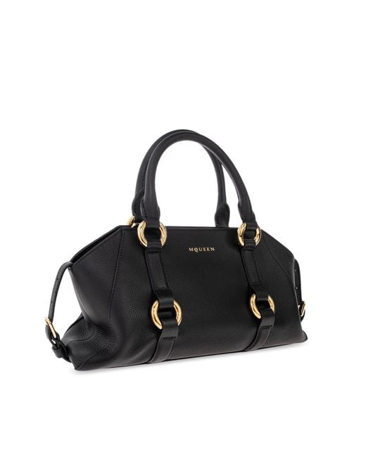 Alexander McQueen Black Handbag `farringdon Small`,