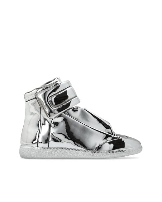 Maison Margiela Metallic Leather Sports Shoes for men
