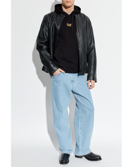 EA7 Blue Hoodie for men