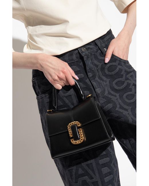Marc Jacobs Black ‘The St. Marc Mini’ Shoulder Bag