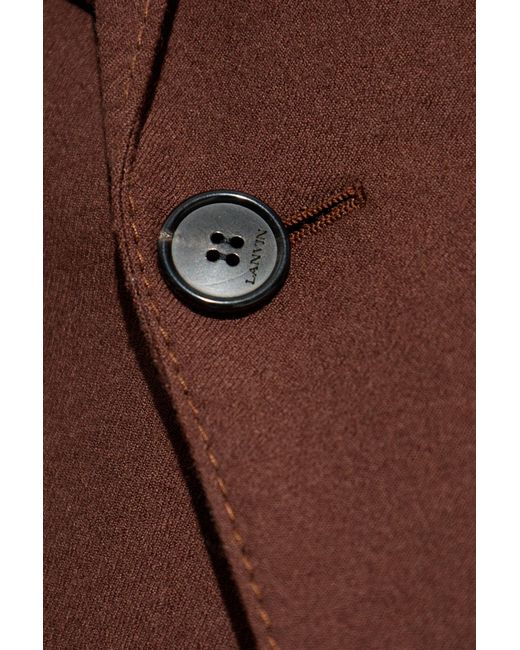 Lanvin Brown Wool Blazer for men