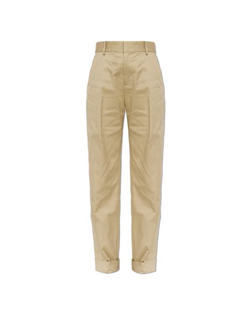 DSquared² Natural Creased Trousers