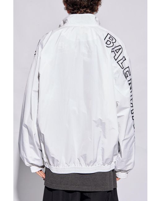 Balenciaga White Jacket With Logo, for men