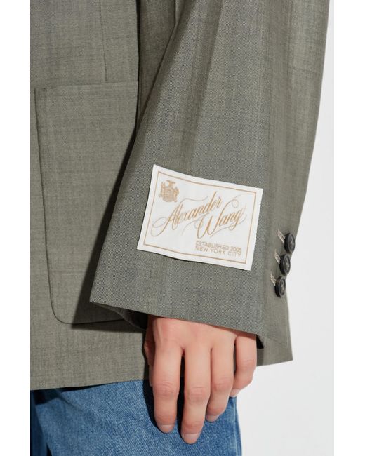 Alexander Wang Blue Wool Blazer