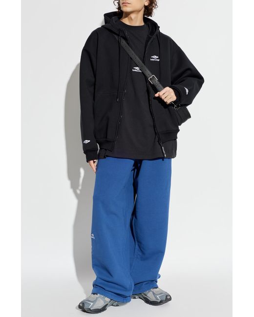 Balenciaga Black Hoodie From The 'Skiwear' Collection for men