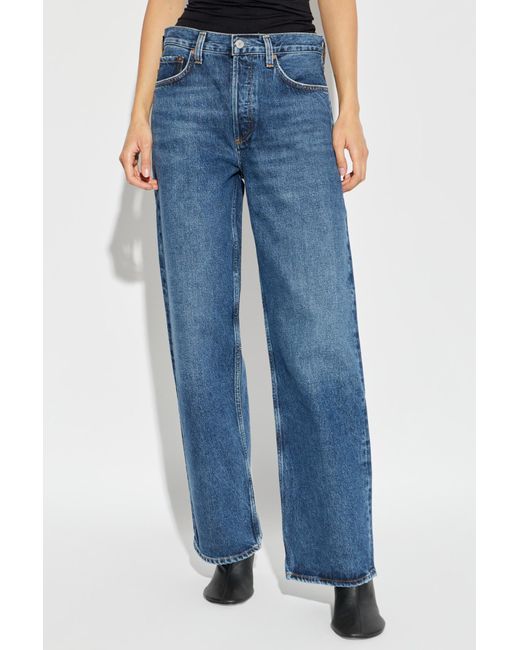 Agolde Black 'Arc' Jeans