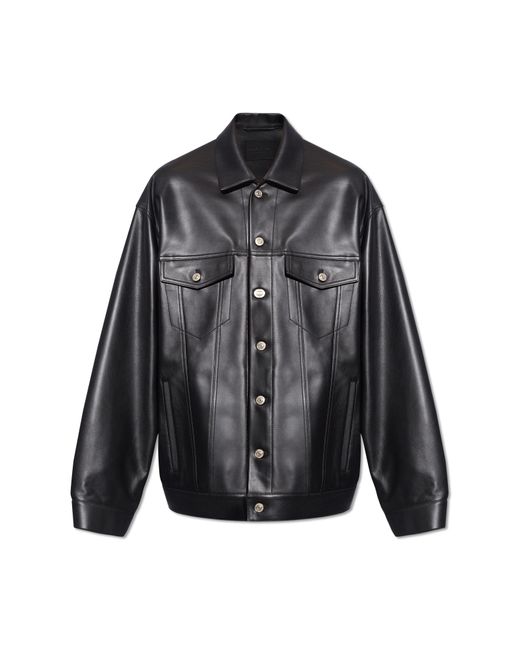 balenciaga leather jacket