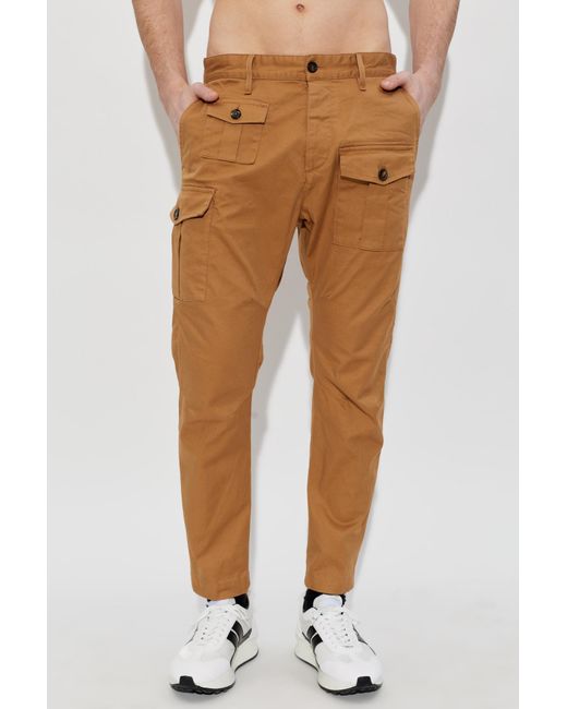 DSquared² Brown 'Cargo' Trousers for men