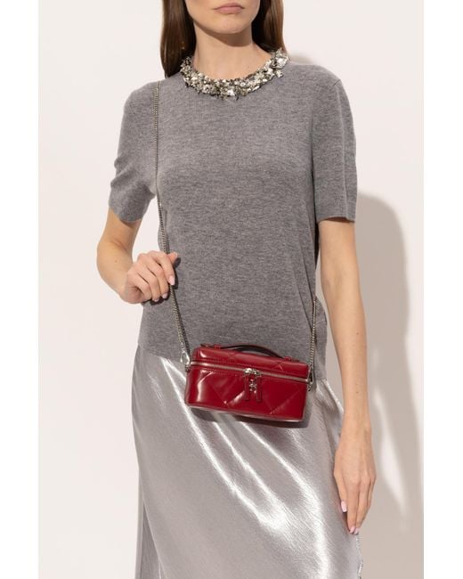 Tory Burch Gray Handbag "Kira Diamond"