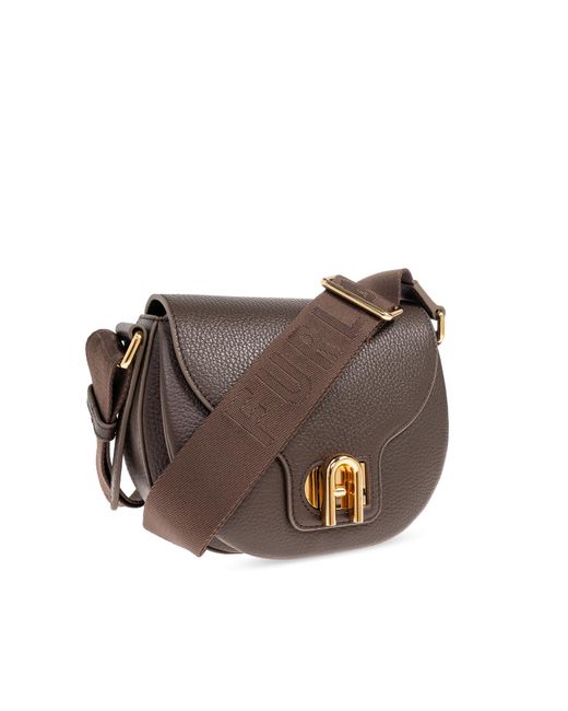 Furla Blue 'Lotus Mini' Shoulder Bag