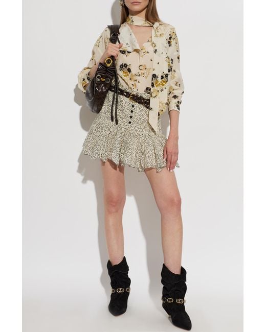 Isabel Marant Natural Silk Top "Fedry"