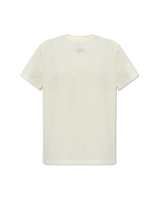 Ganni White Logo T-shirt,