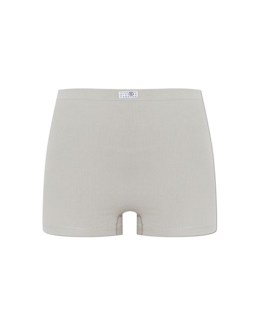 MM6 by Maison Margiela Gray T-Shirt From The "Underwear" Collection