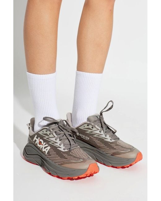 Hoka One One Gray Sports Shoes 'Challenger 8 Gtx'