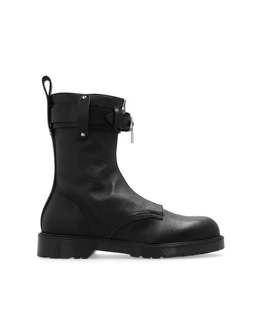J.W. Anderson Black ‘Punk’ Leather Ankle Boots for men