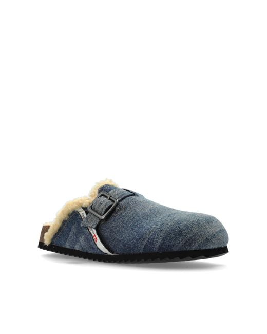 DIESEL Blue Slides D-Woodstock for men