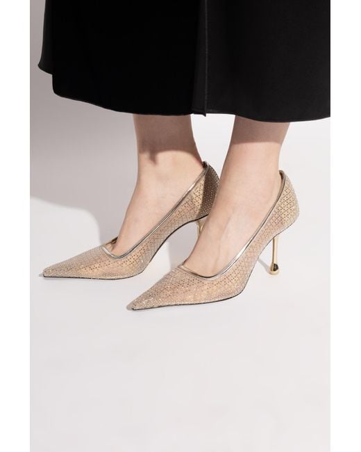 Jimmy Choo White Heeled Shoes "Ixia"