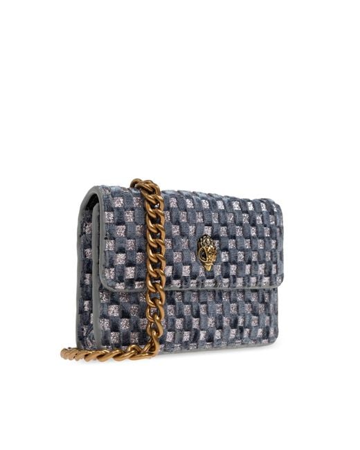 Kurt Geiger White Shoulder Bag "Micro Kensington"