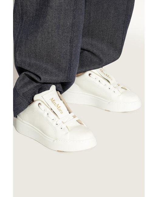 Max Mara White 'Maxiv' Sports Shoes