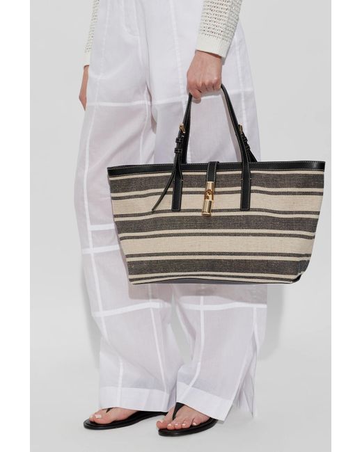 Furla Black "Debby Large" Shopper Bag