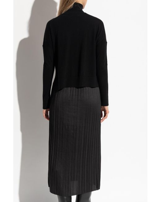 AllSaints Black Sweater Dress Vittoria