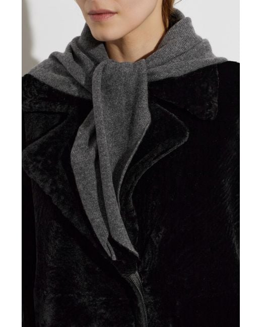 Lisa Yang Gray Cashmere Scarf 'Florianne'