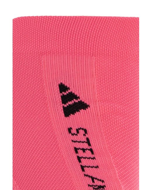 Adidas By Stella McCartney Pink Socks With Logo
