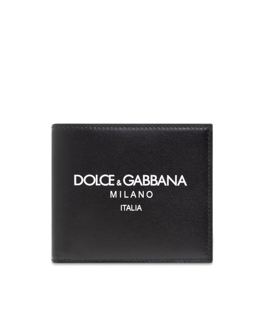 Dolce & Gabbana Black Leather Wallet With Logo for men