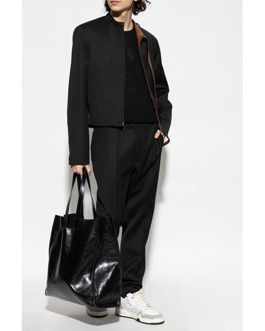 Courreges Black Sleeveless Perforated Top for men