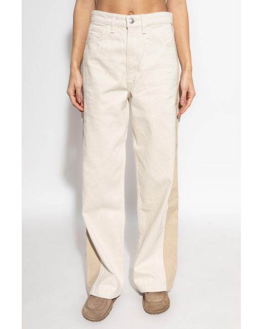 Rag & Bone Natural Straight-Leg Jeans