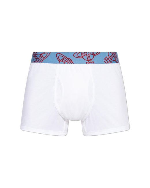 Vivienne Westwood Blue 2-Pack Of Cotton Boxers for men