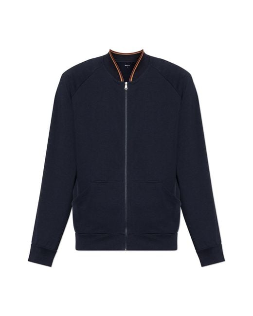 Paul Smith Blue Jacket With Pockets for men