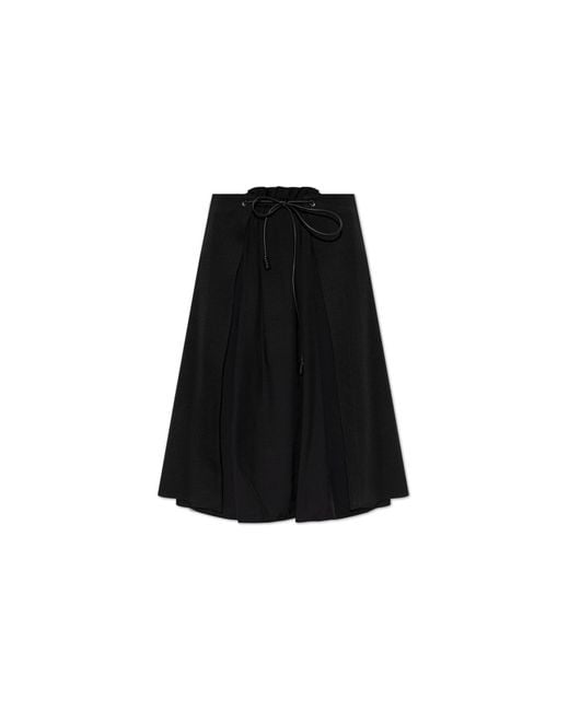 Moncler Black Wool Skirt